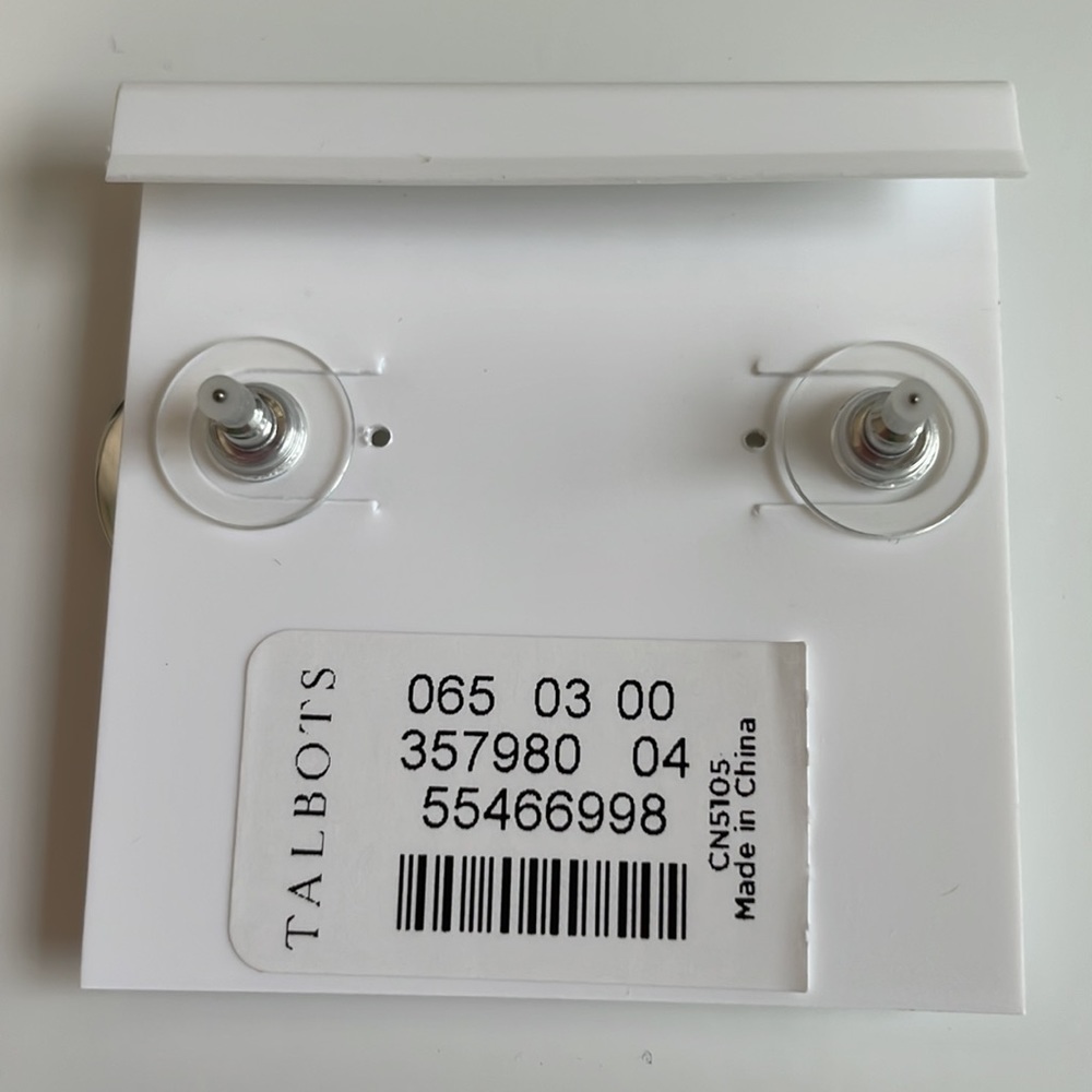 Talbots Nautical Design Anchors Away Red/White/Blue Stud Earrings - Picture 5 of 6